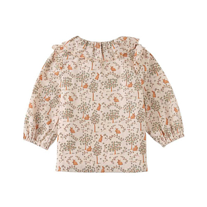 Блуза с длинным рукавом Gingersnaps "Baby Carrie Bunny Meadows", кремовая